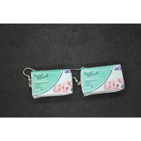 Mini Brands/ Rascal & Friends Diaper earrings - Picture 6 of 10